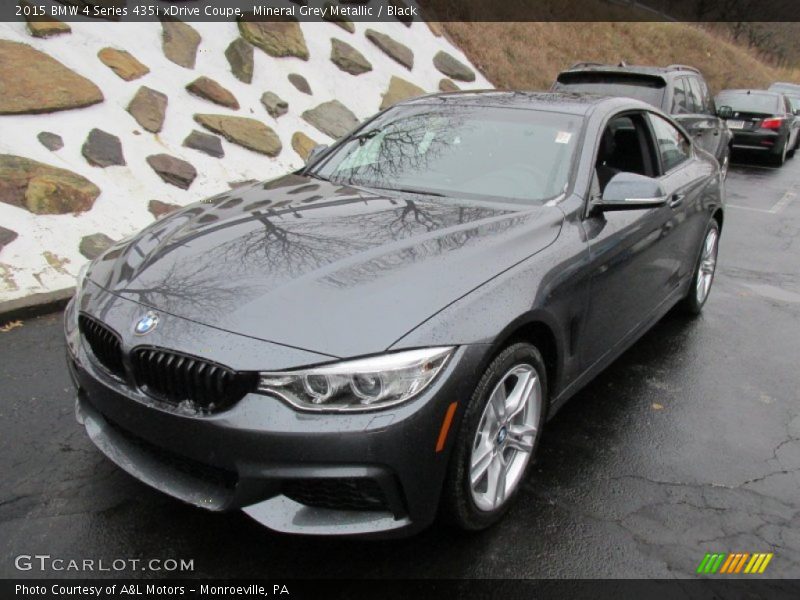 Mineral Grey Metallic / Black 2015 BMW 4 Series 435i xDrive Coupe