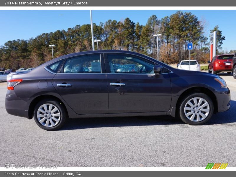 Amethyst Gray / Charcoal 2014 Nissan Sentra S