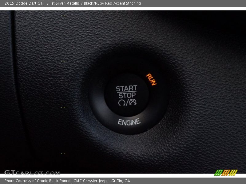 Billet Silver Metallic / Black/Ruby Red Accent Stitching 2015 Dodge Dart GT