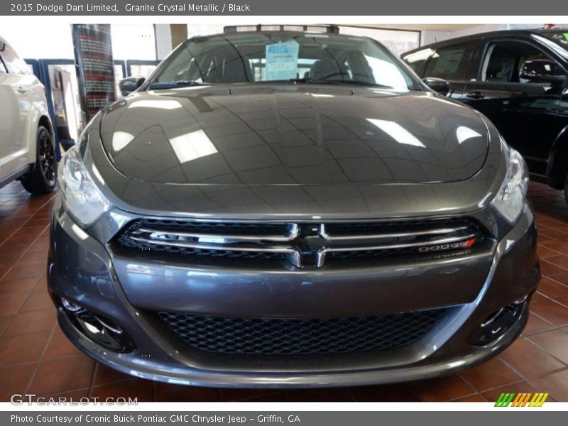 Granite Crystal Metallic / Black 2015 Dodge Dart Limited