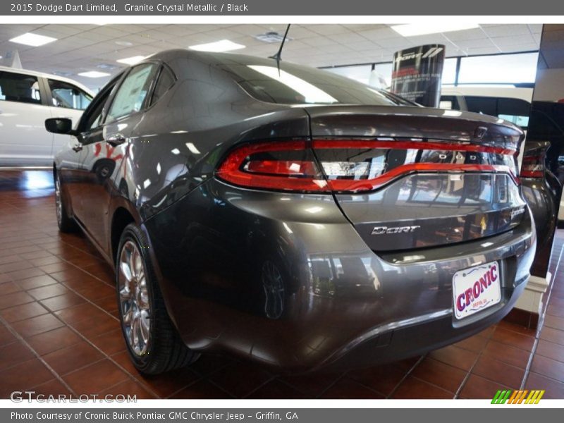 Granite Crystal Metallic / Black 2015 Dodge Dart Limited