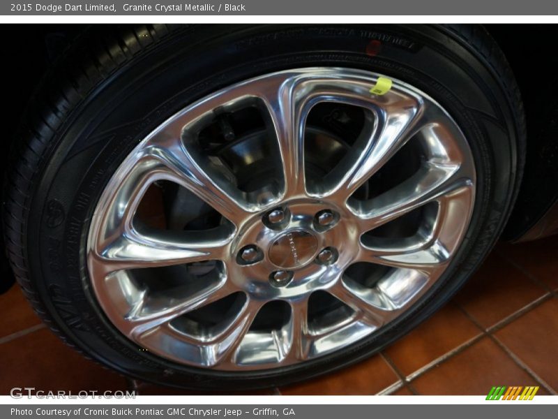 Granite Crystal Metallic / Black 2015 Dodge Dart Limited