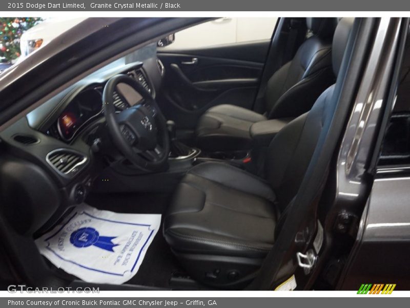 Granite Crystal Metallic / Black 2015 Dodge Dart Limited
