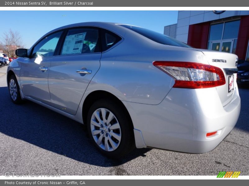 Brilliant Silver / Charcoal 2014 Nissan Sentra SV