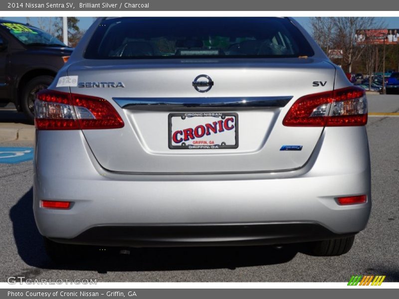 Brilliant Silver / Charcoal 2014 Nissan Sentra SV