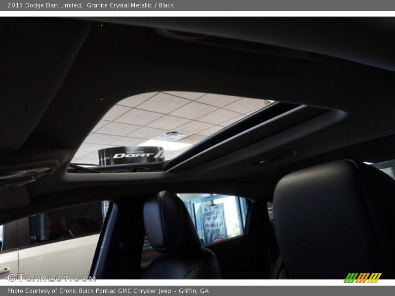 Granite Crystal Metallic / Black 2015 Dodge Dart Limited