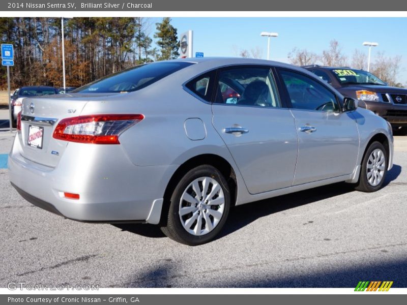 Brilliant Silver / Charcoal 2014 Nissan Sentra SV