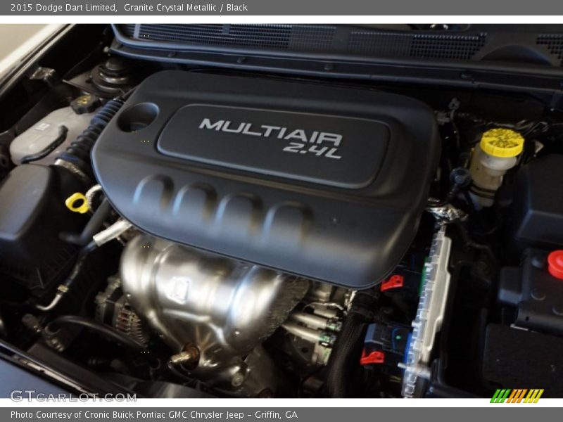 Granite Crystal Metallic / Black 2015 Dodge Dart Limited