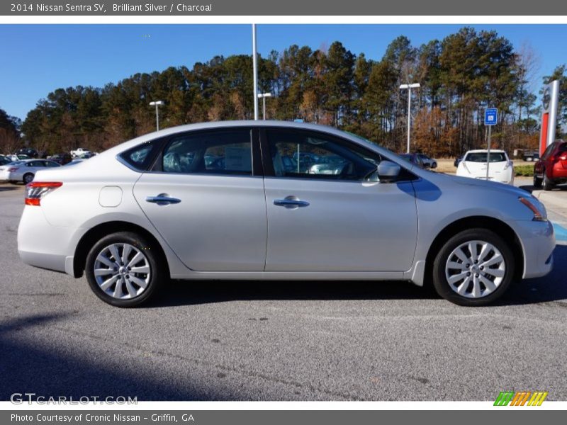 Brilliant Silver / Charcoal 2014 Nissan Sentra SV