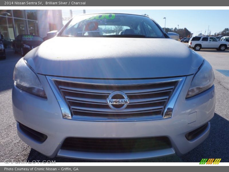 Brilliant Silver / Charcoal 2014 Nissan Sentra SV
