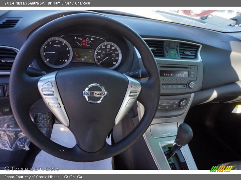 Brilliant Silver / Charcoal 2014 Nissan Sentra SV