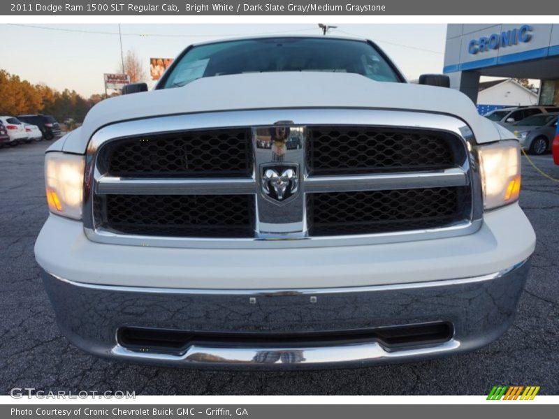 Bright White / Dark Slate Gray/Medium Graystone 2011 Dodge Ram 1500 SLT Regular Cab