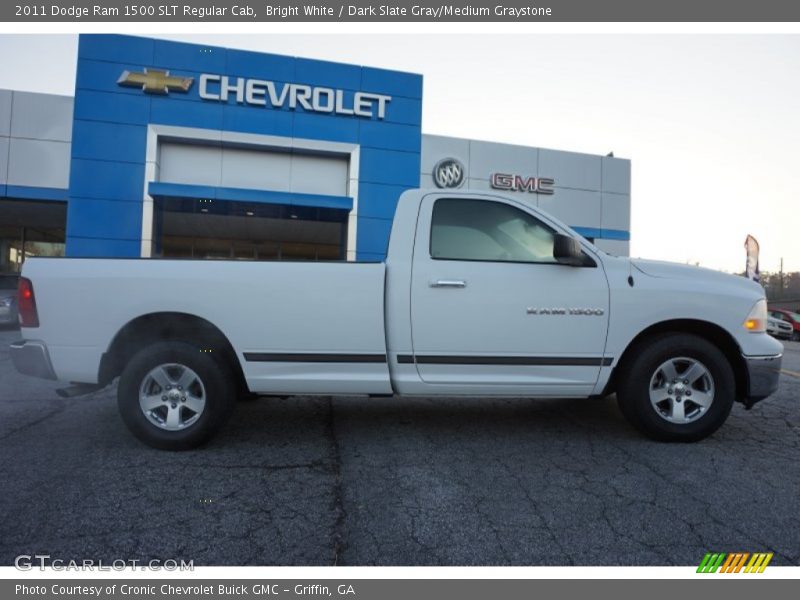 Bright White / Dark Slate Gray/Medium Graystone 2011 Dodge Ram 1500 SLT Regular Cab