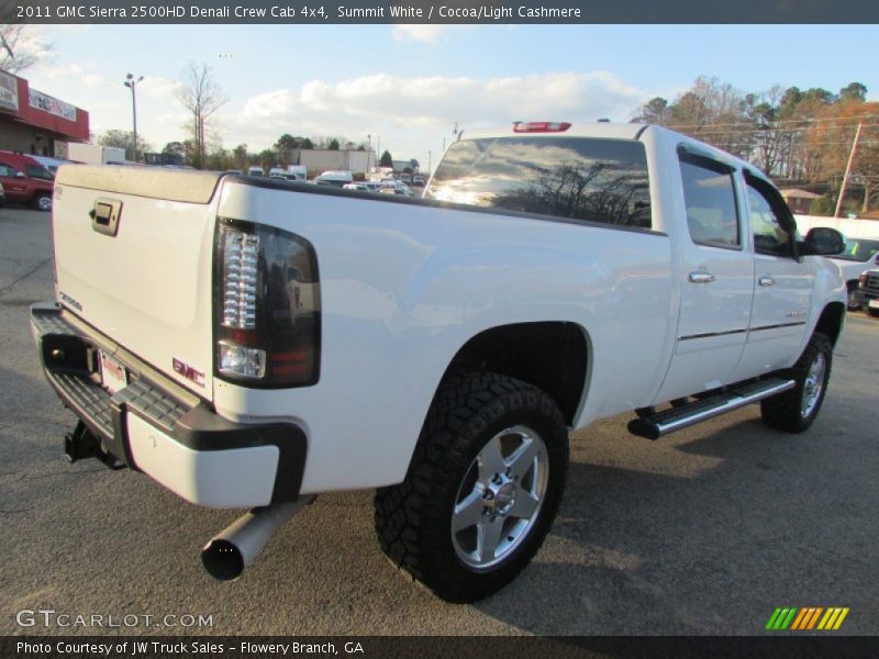 Summit White / Cocoa/Light Cashmere 2011 GMC Sierra 2500HD Denali Crew Cab 4x4