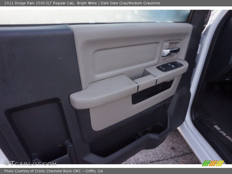 Bright White / Dark Slate Gray/Medium Graystone 2011 Dodge Ram 1500 SLT Regular Cab