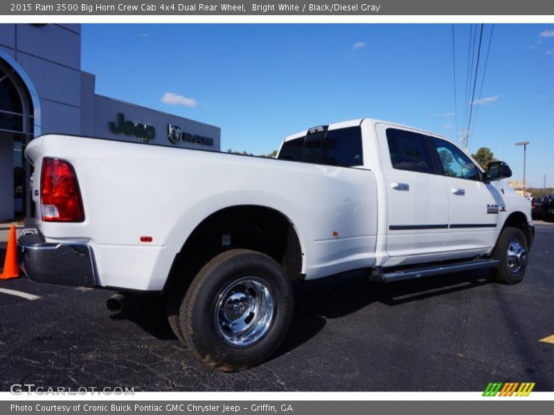 Bright White / Black/Diesel Gray 2015 Ram 3500 Big Horn Crew Cab 4x4 Dual Rear Wheel