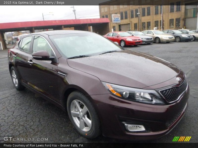 Dark Cherry / Beige 2015 Kia Optima LX