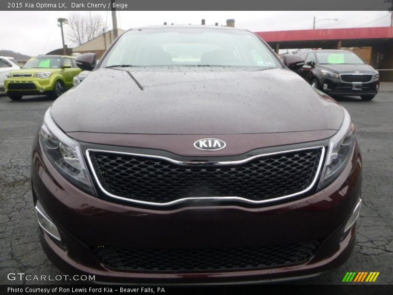 Dark Cherry / Beige 2015 Kia Optima LX