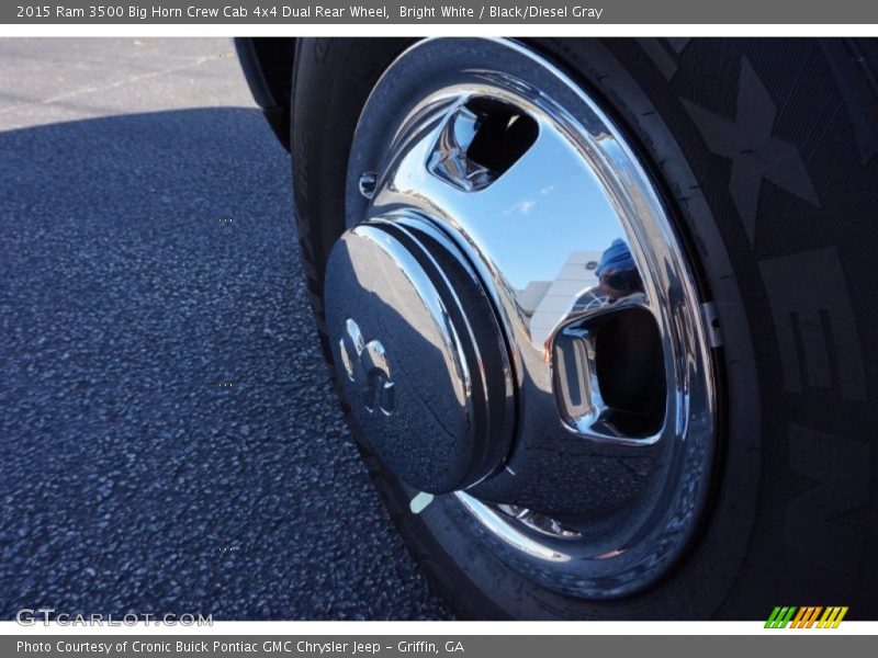 Bright White / Black/Diesel Gray 2015 Ram 3500 Big Horn Crew Cab 4x4 Dual Rear Wheel