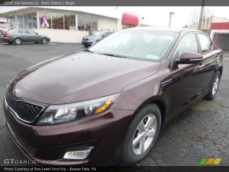 Dark Cherry / Beige 2015 Kia Optima LX