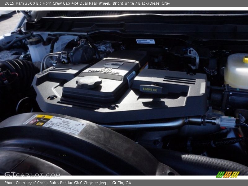 Bright White / Black/Diesel Gray 2015 Ram 3500 Big Horn Crew Cab 4x4 Dual Rear Wheel