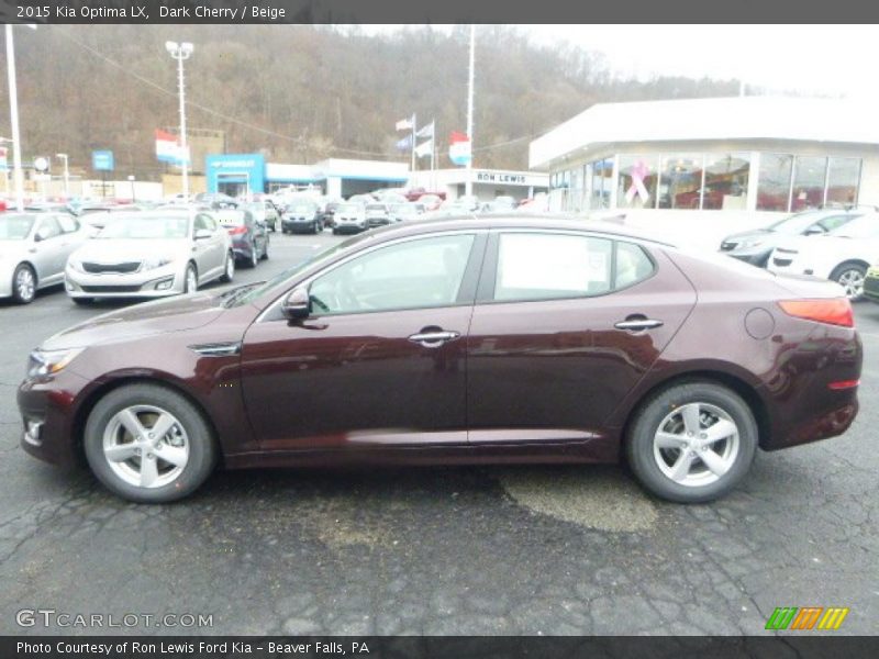 Dark Cherry / Beige 2015 Kia Optima LX