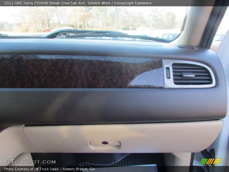 Summit White / Cocoa/Light Cashmere 2011 GMC Sierra 2500HD Denali Crew Cab 4x4
