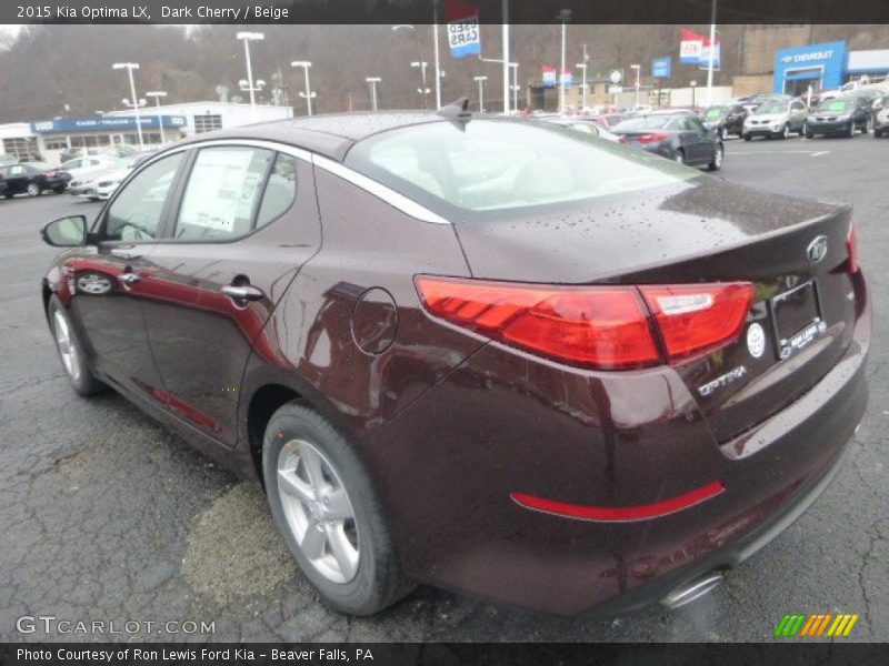 Dark Cherry / Beige 2015 Kia Optima LX