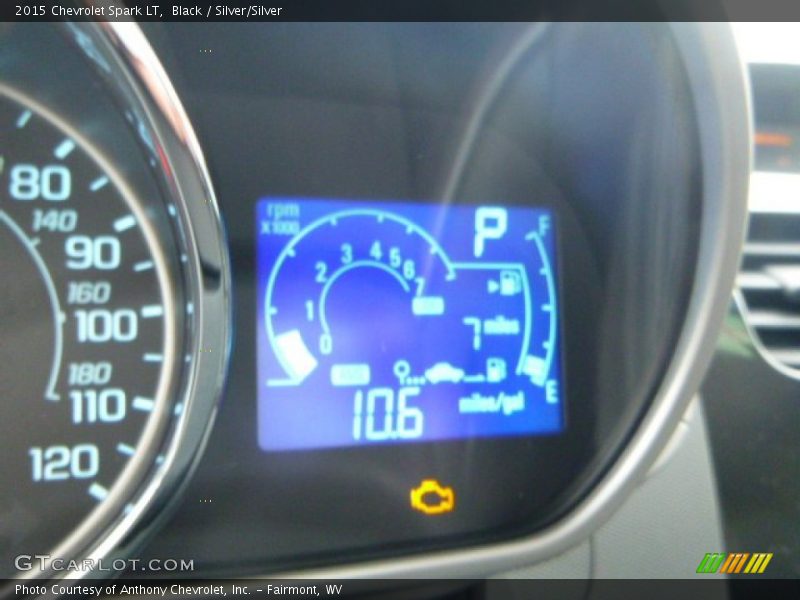 Black / Silver/Silver 2015 Chevrolet Spark LT