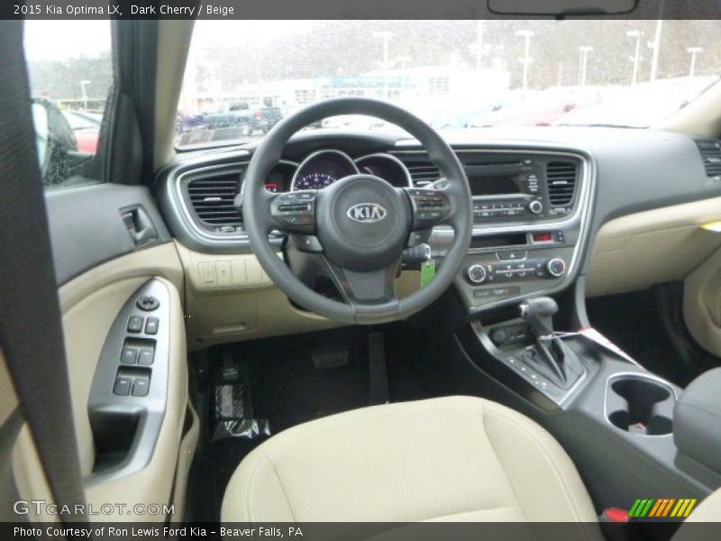 Dark Cherry / Beige 2015 Kia Optima LX