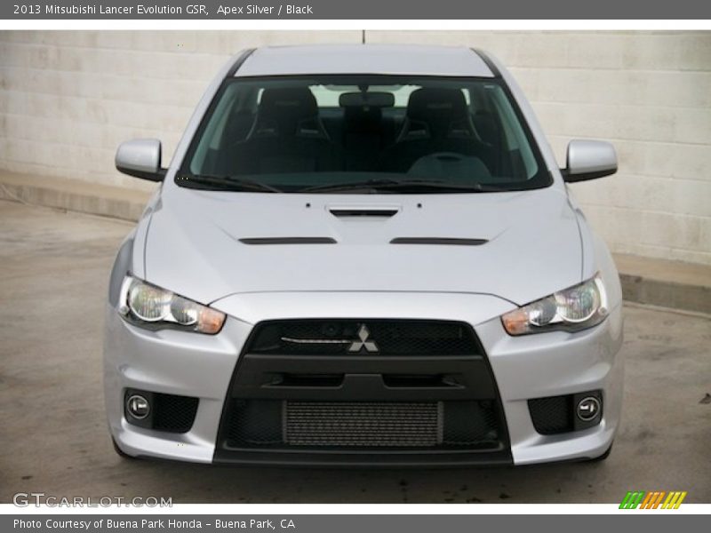 Apex Silver / Black 2013 Mitsubishi Lancer Evolution GSR