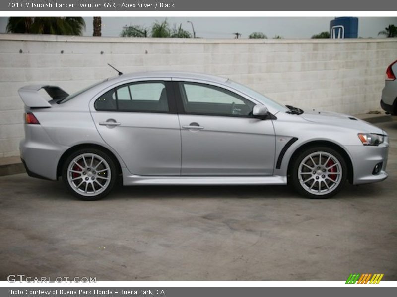 2013 Lancer Evolution GSR Apex Silver