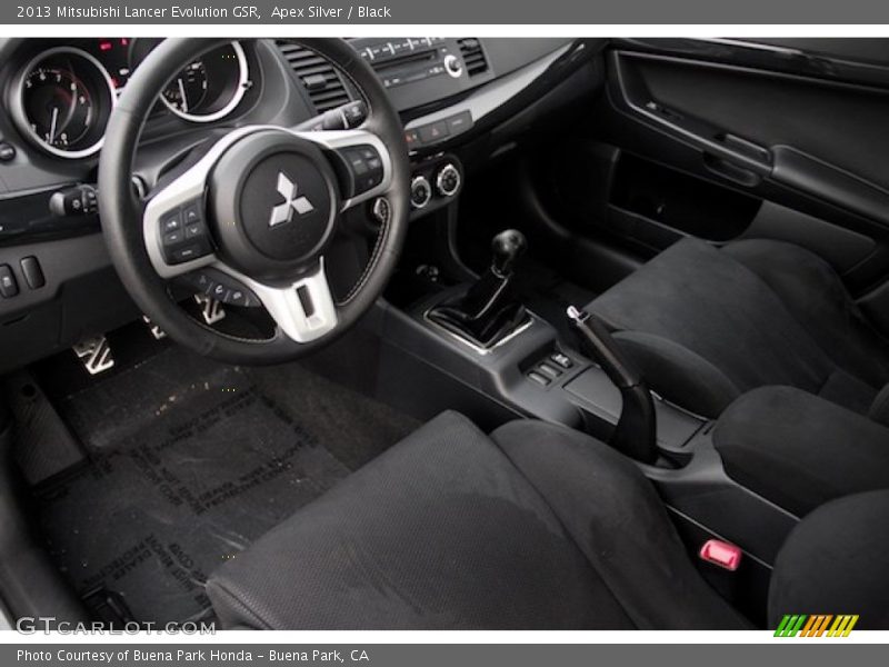 Black Interior - 2013 Lancer Evolution GSR 