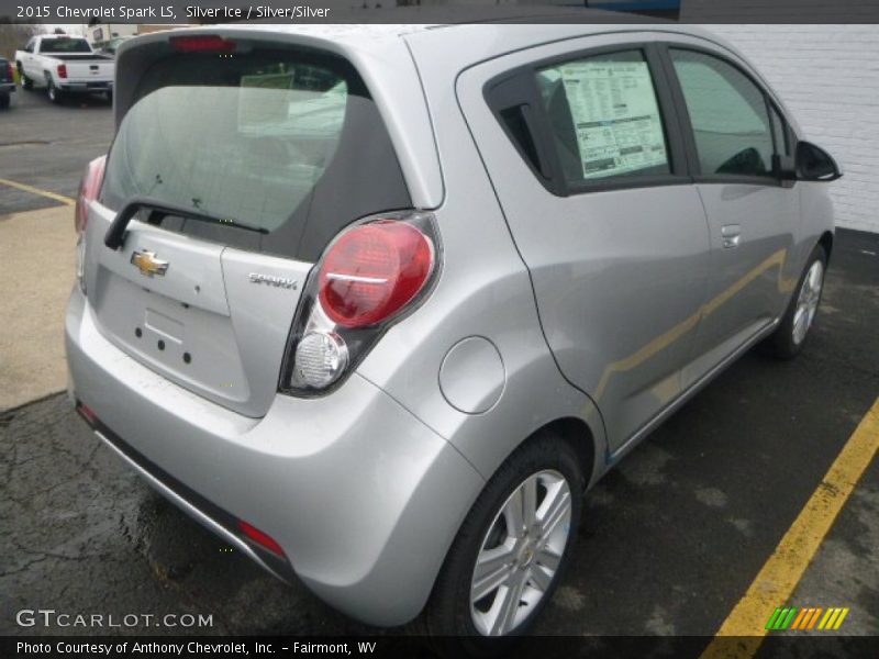 Silver Ice / Silver/Silver 2015 Chevrolet Spark LS