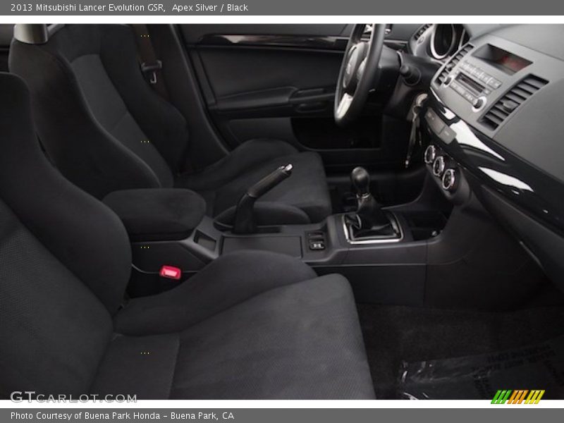 Apex Silver / Black 2013 Mitsubishi Lancer Evolution GSR