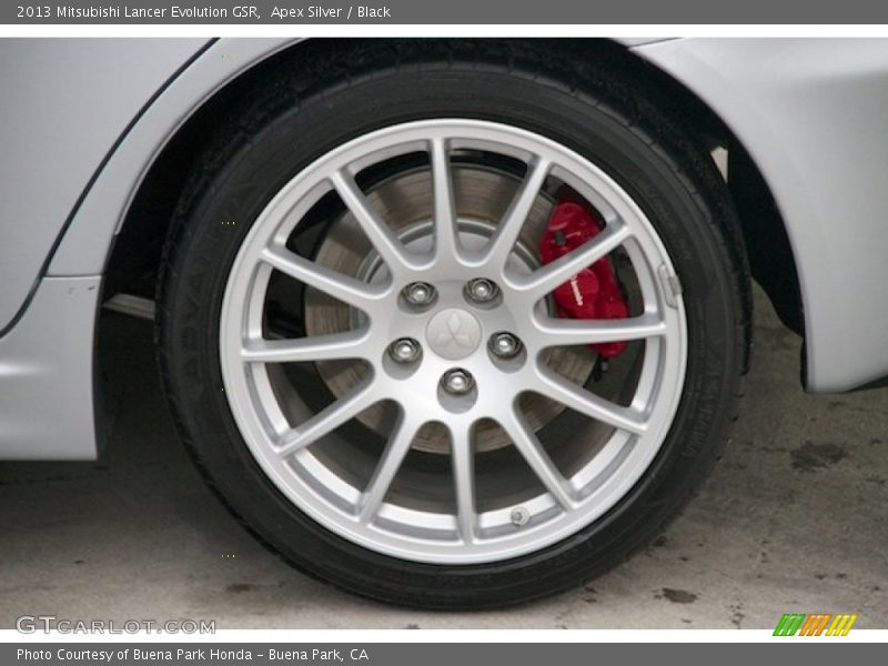 Apex Silver / Black 2013 Mitsubishi Lancer Evolution GSR