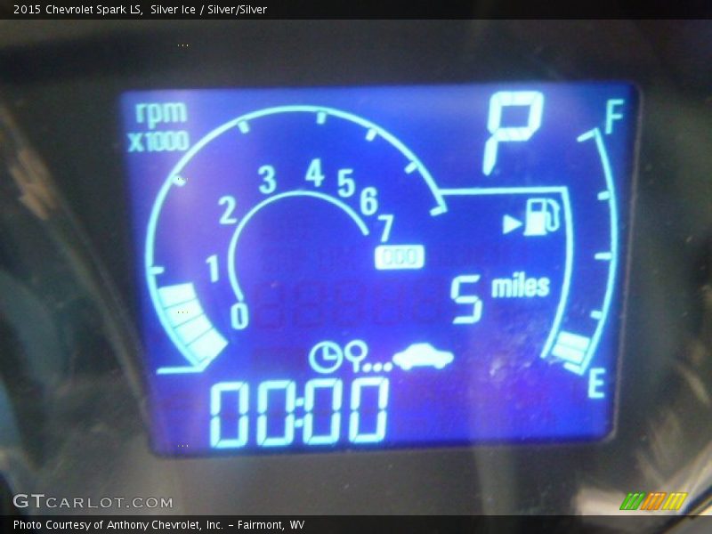 Silver Ice / Silver/Silver 2015 Chevrolet Spark LS