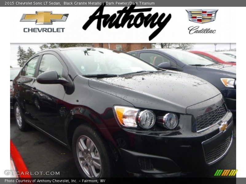 Black Granite Metallic / Dark Pewter/Dark Titanium 2015 Chevrolet Sonic LT Sedan