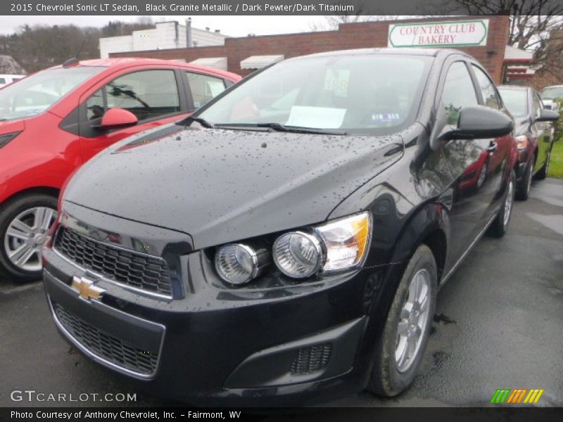 Black Granite Metallic / Dark Pewter/Dark Titanium 2015 Chevrolet Sonic LT Sedan