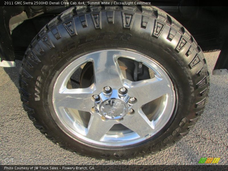 Summit White / Cocoa/Light Cashmere 2011 GMC Sierra 2500HD Denali Crew Cab 4x4