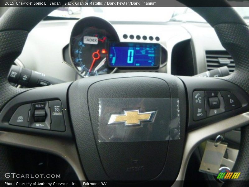 Black Granite Metallic / Dark Pewter/Dark Titanium 2015 Chevrolet Sonic LT Sedan