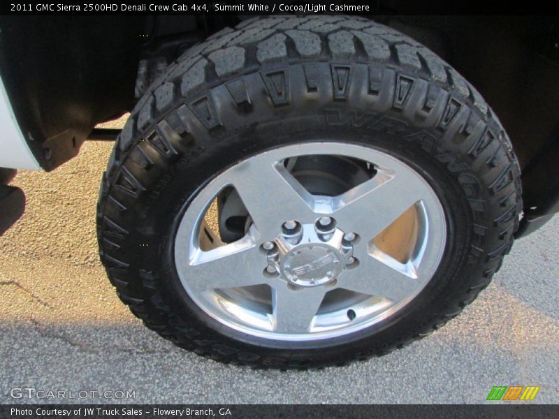 Summit White / Cocoa/Light Cashmere 2011 GMC Sierra 2500HD Denali Crew Cab 4x4