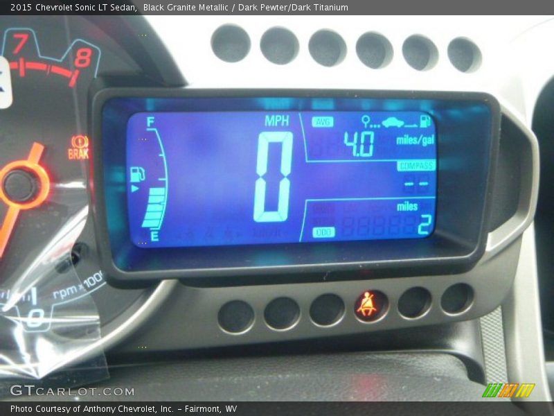 Black Granite Metallic / Dark Pewter/Dark Titanium 2015 Chevrolet Sonic LT Sedan