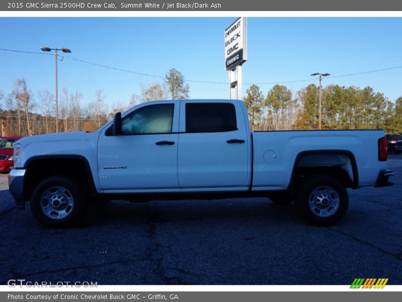 Summit White / Jet Black/Dark Ash 2015 GMC Sierra 2500HD Crew Cab