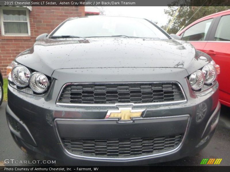 Ashen Gray Metallic / Jet Black/Dark Titanium 2015 Chevrolet Sonic LT Sedan