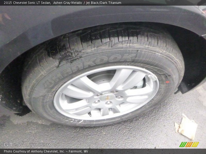 Ashen Gray Metallic / Jet Black/Dark Titanium 2015 Chevrolet Sonic LT Sedan