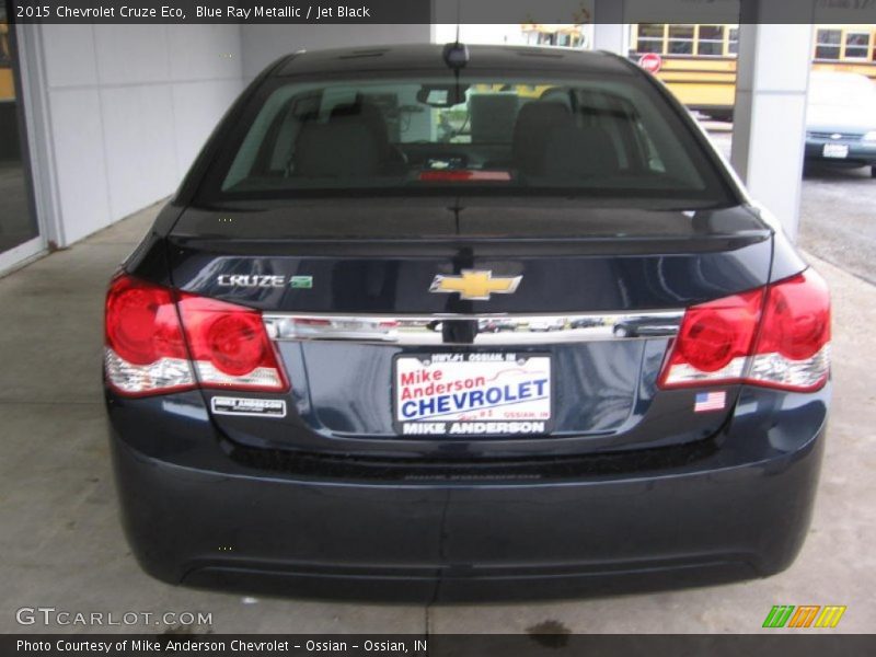 Blue Ray Metallic / Jet Black 2015 Chevrolet Cruze Eco