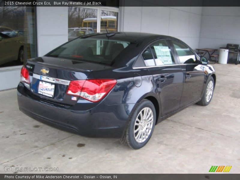Blue Ray Metallic / Jet Black 2015 Chevrolet Cruze Eco