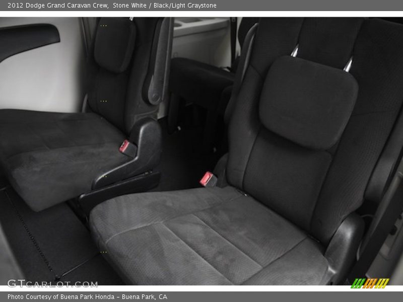 Stone White / Black/Light Graystone 2012 Dodge Grand Caravan Crew
