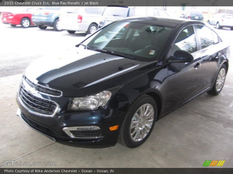 Blue Ray Metallic / Jet Black 2015 Chevrolet Cruze Eco